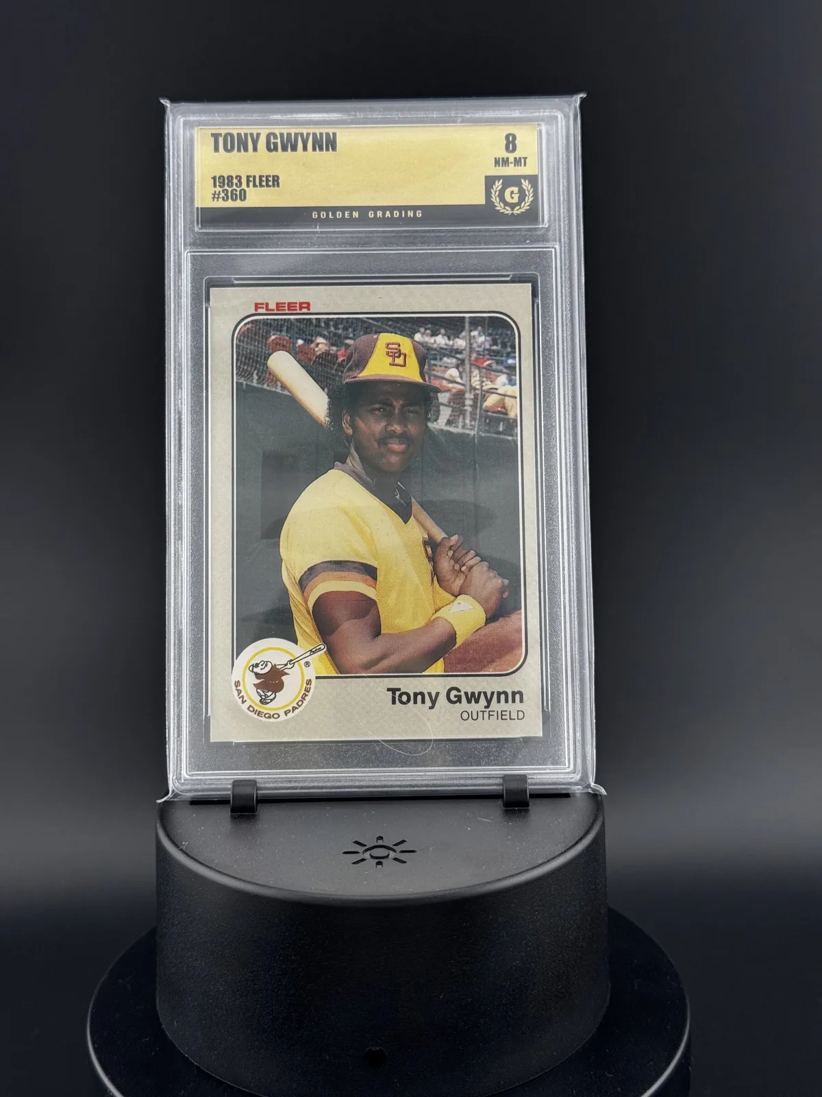 1983 Fleer Tony Gwynn #360 Rookie - Golden Grading 8 NM-MT